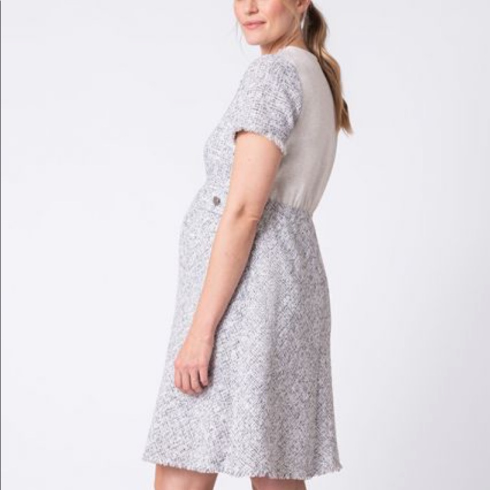Brand new woven bousle maternity dress